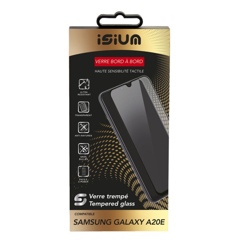 VERRE TREMPE PLAT BORD A BORD POUR SAMSUNG A20E