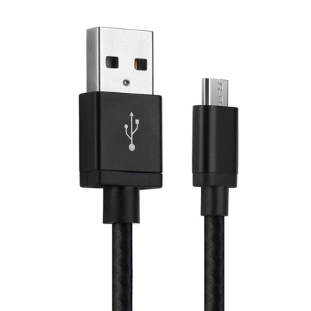 CABLE MICRO USB NOIR 1M