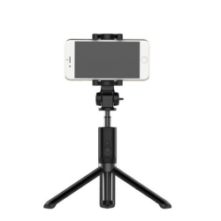 PERCHE SELFIE TREPIED AVEC TELECOMMANDE AMOVIBLE SANS FIL NOIR