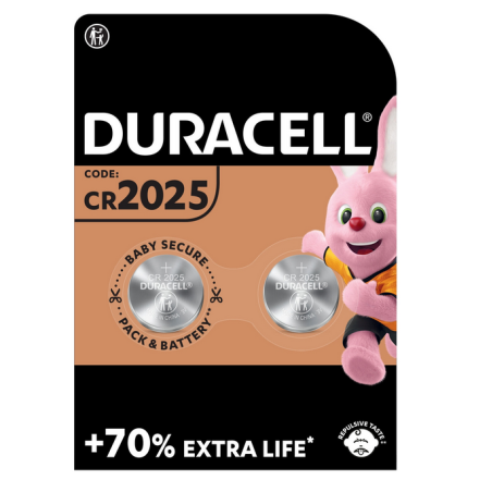 Pile Bouton lithium CR2025 3V DURACELL