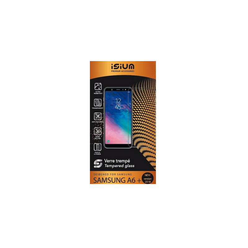 Verre Trempé + Coque Flexible Isium – Samsung A6+ 2018