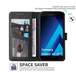 Étui Portefeuille Slim Samsung A3 2017 – Gris