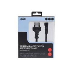 CORDON D'ALIMENTATION SECTEUR BIPOLAIRE CEE 7-16/IEC C7 MÂLE/FEMELLE