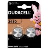 Piles Bouton Lithium CR2450 - Pack de 2 - Longue Durée - Duracell