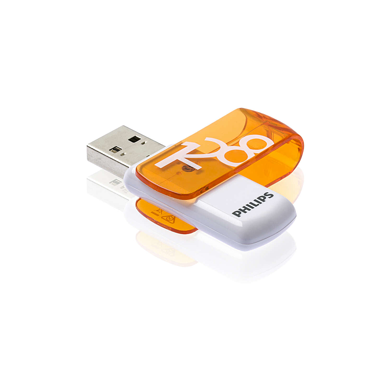 Philips FM12FD05B lecteur USB flash 128 Go USB Type-A 2.0 Orange, Blanc
