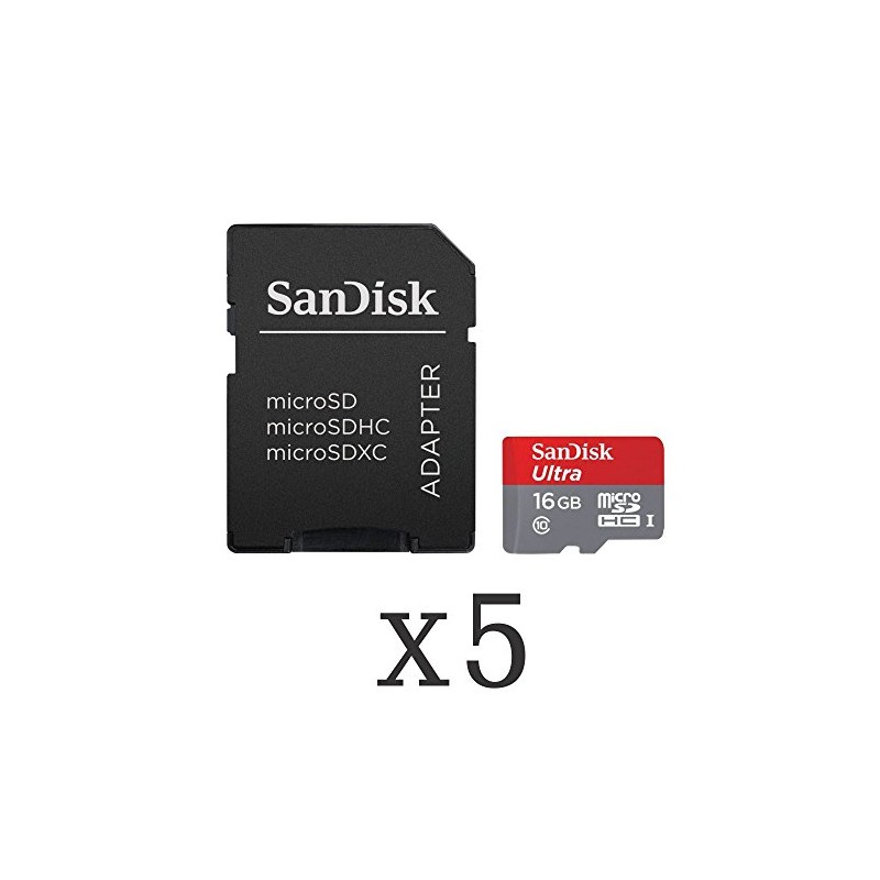 SanDisk Ultra - carte mémoire flash - 16 Go - microSDHC UHS-I