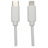 Câble Lightning certifié MFI / Type C 2 mètres Blanc