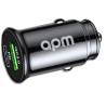 Chargeur Allume-Cigare APM – 38W, USB-A / USB-C + 2 câbles (C/C + A/L), Noir