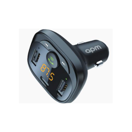 Transmetteur FM sans fil 20W – 3 ports : 2x USB-A, USB-C