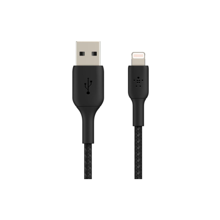 Câble Belkin tressé boost charge 1M Noir
