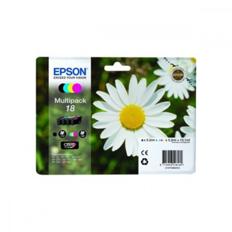 Pack de cartouches d'encre Paquerette Epson T1806 Noir + Couleurs