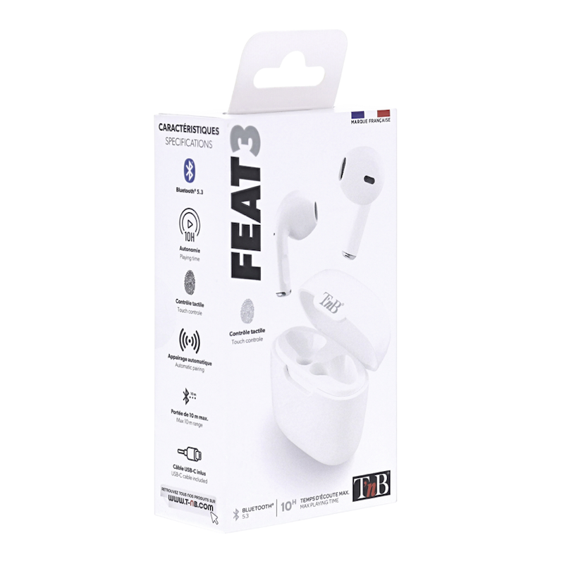 ECOUTEURS TWS FEAT 3 - BLANC