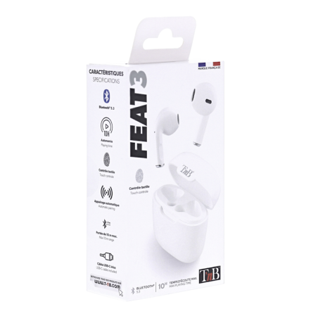ECOUTEURS TWS FEAT 3 - BLANC