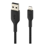 Câble Belkin tressé boost charge 1M Noir