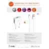 CHARGEUR MURAL 2,4A + CABLE LIGHTNING