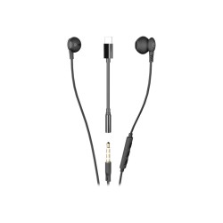 Ecouteur filaires salto + adaptateur et jack 3,5mm Ryght noir