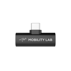 Adaptateur 2 en 1 Mobility Lab - USB-C et Jack - Noir