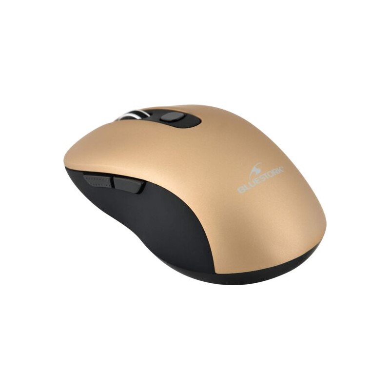 SOURIS SANS FIL BLUESTORK - 2,4 Ghz - 6 boutons - Or