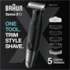 Tondeuse multi usages Braun Series X XT5100 visage et corps