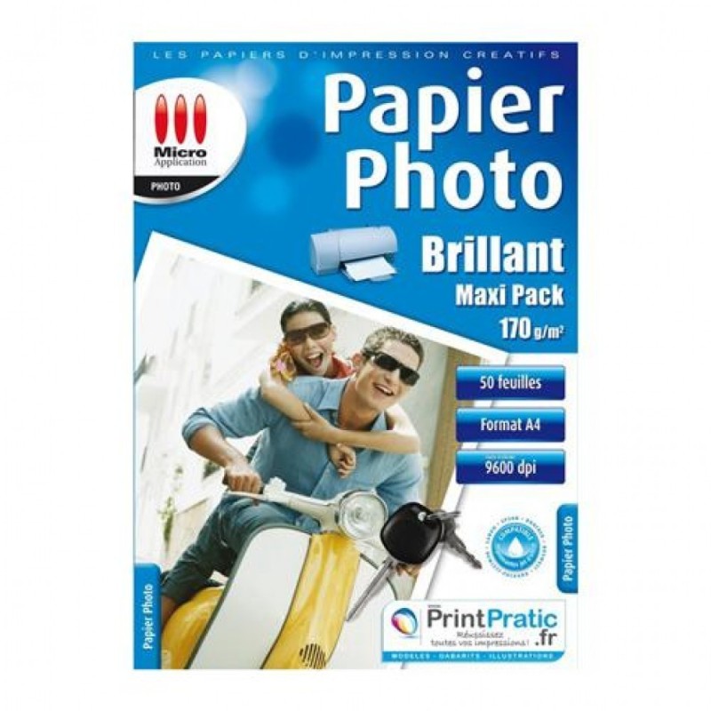 Papier Photo Brillant  255G 20F