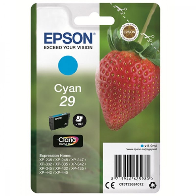 Cartouche d'encre Epson 29 Fraise Cyan