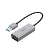 ADAPTATEUR USB 3.0 USB-A/RJ45 GIGABIT MÂLE/FEMELLE NOIR
