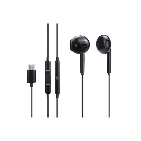 ECOUTEURS INTRA AURICULAIRES TYPE-C AVEC TELECOMMANDE NOIR
