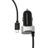 CHARGEUR ALLUME CIGARE MICRO USB INTEGRE / 2.4A 1M NOIR