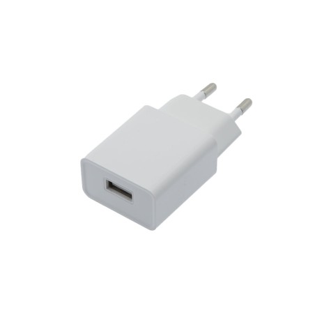CHARGEUR SECTEUR 1 USB / 2.4A BLANC