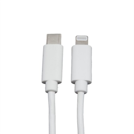 CABLE TYPE-C MALE / MFI LIGHTNING MALE BLANC 1M