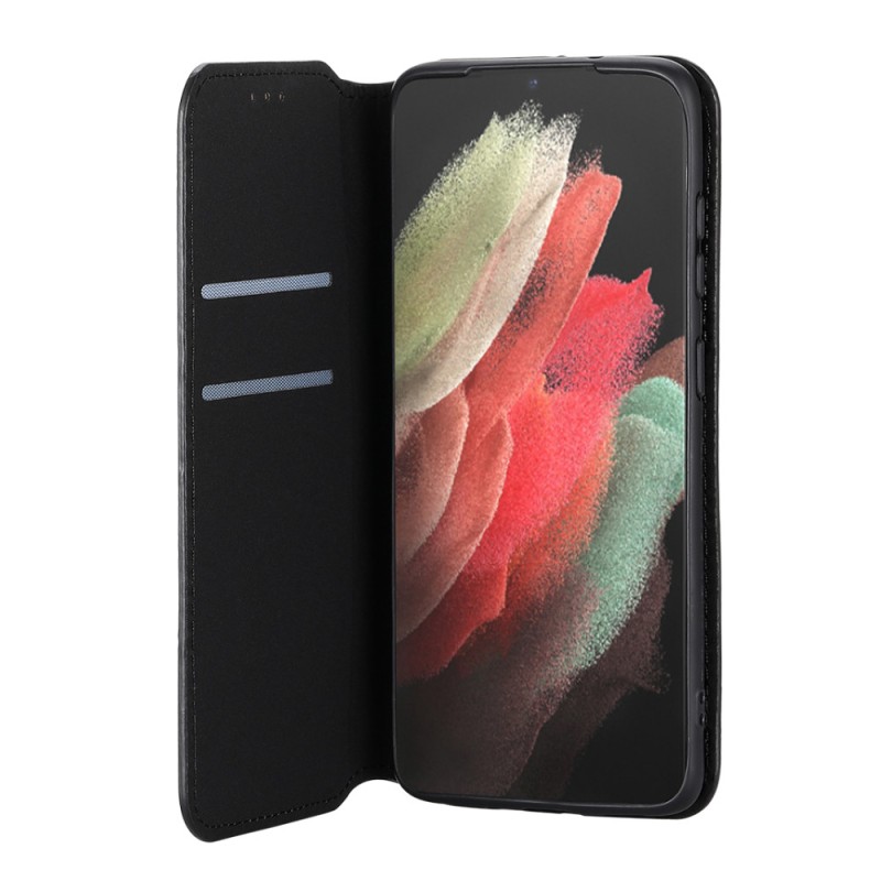 ETUI PORTEFEUILLE NOIR POUR SAMSUNG S22 ULTRA