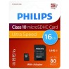 PHILIPS MICRO SD 16GO C10 UHS1
