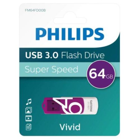 PHILIPS CLE USB 64GO FM64FD75B
