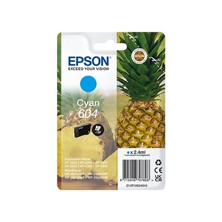 EPSON CART 604 ANANAS CYAN