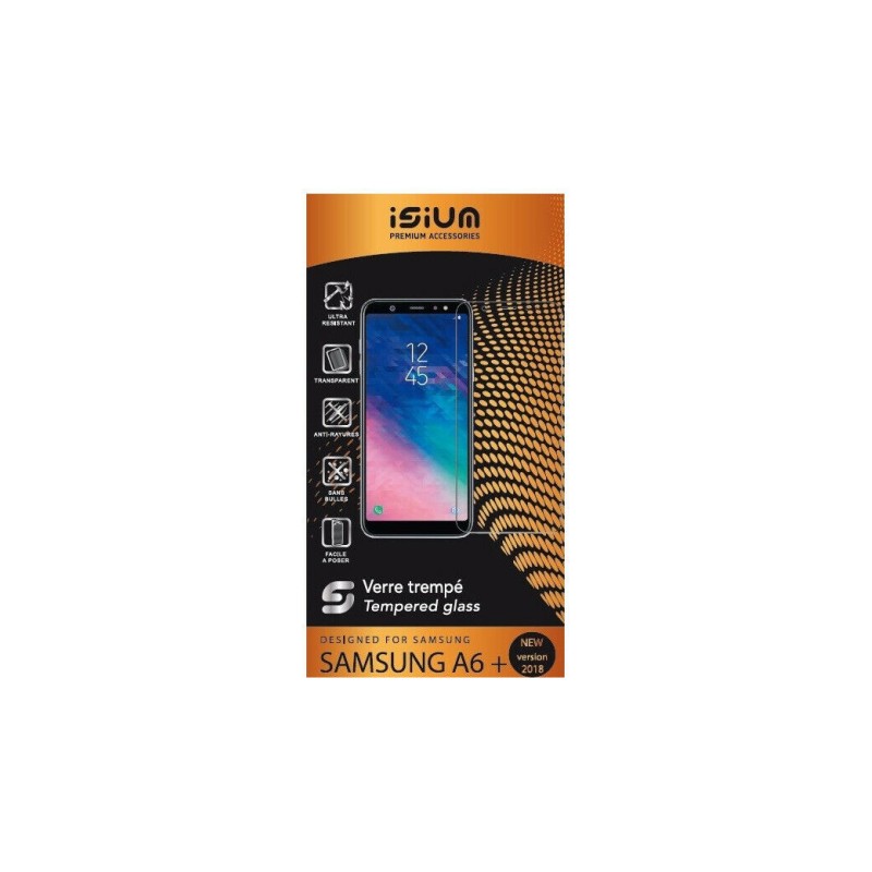 VERRE TREMPE POUR SAMSUNG A6+