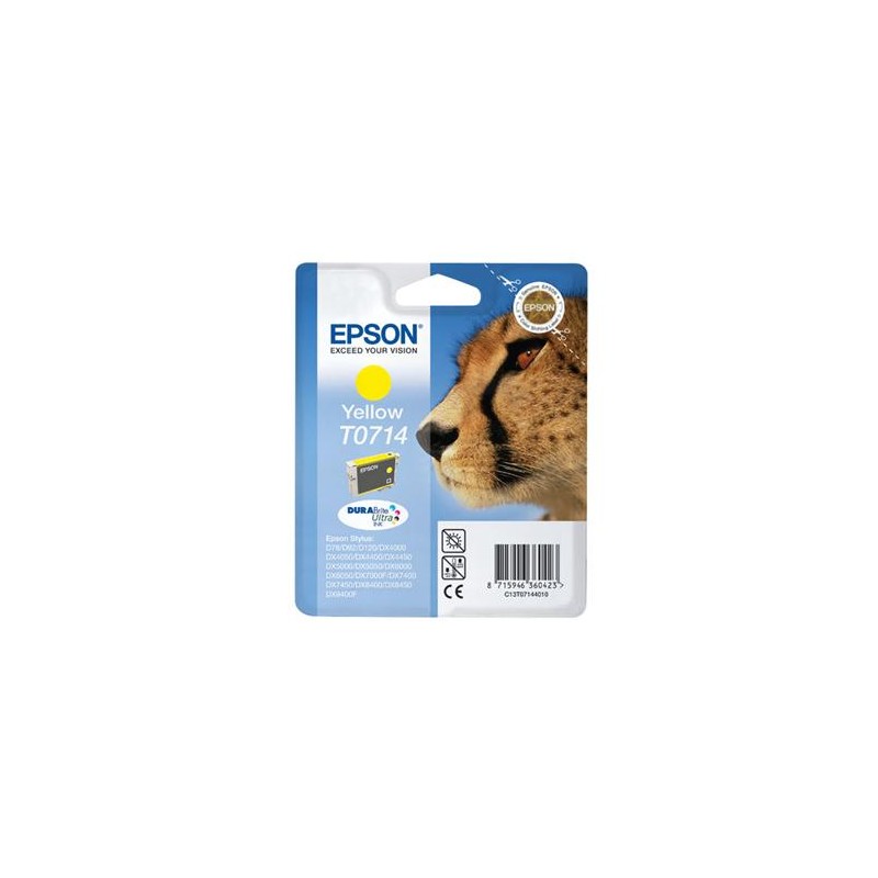 CARTOUCHE EPSON GUEPARD T0714 JAUNE
