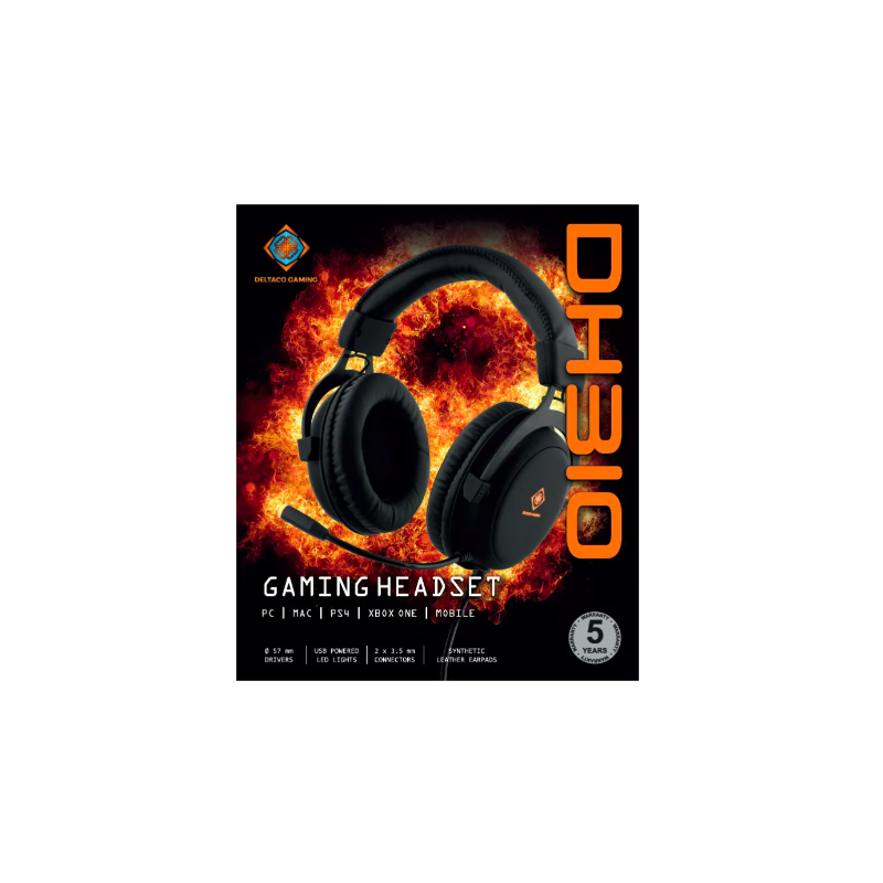 CASQUE RGB NOIR DELTACO