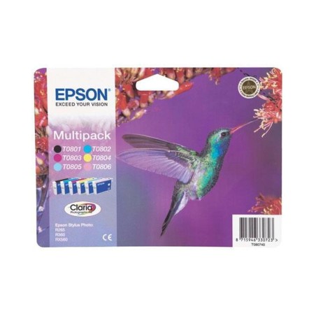 Pack cartouches d'encre Epson Colibri T0807 Couleurs