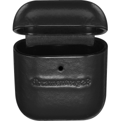 COQUE AIRPOD CUIR NOIR