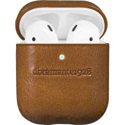 COQUE AIRPOD CUIR TAN