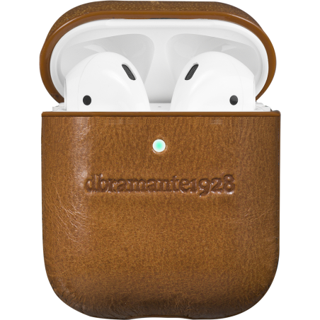 COQUE AIRPOD CUIR TAN