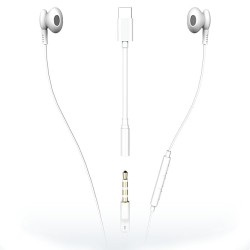 ECOUTEURS TYPE C BLANC RYGHT