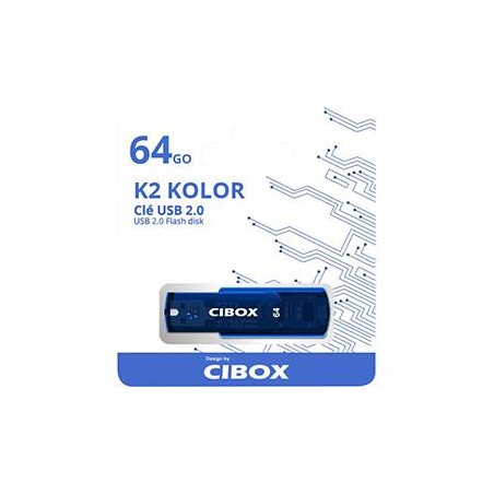 CLE USB 64GO KOLOR BLUE K2
