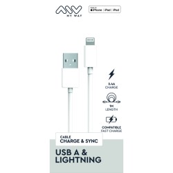 CÂBLE USB LIGHNING BLANC