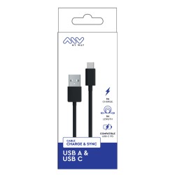 CÂBLE USB USBC NOIR