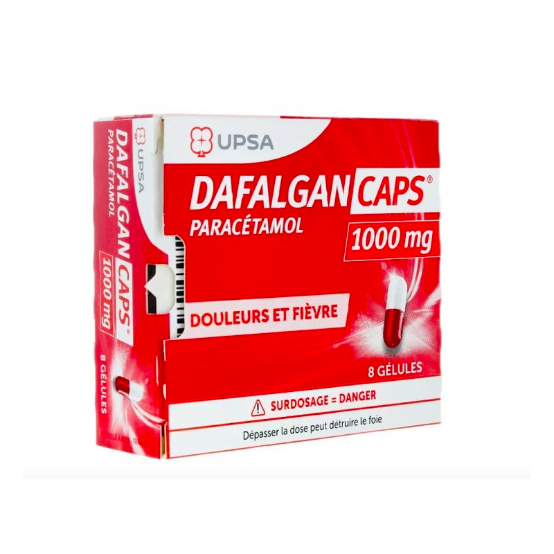 DAFALGANCAPS 1000MG GEL PLQ/8
