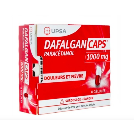 DAFALGANCAPS 1000MG GEL PLQ/8