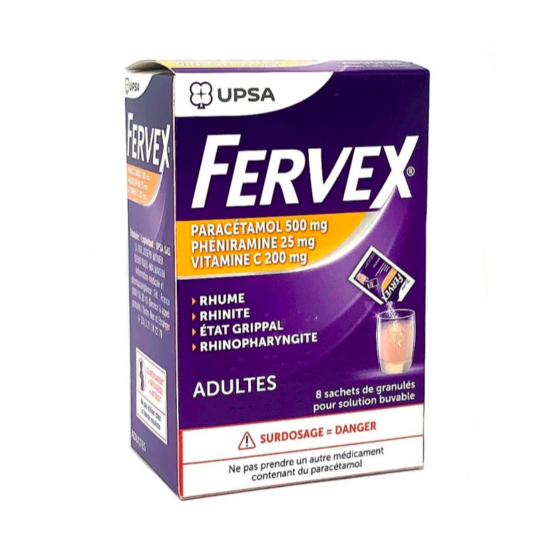 FERVEX Adultes 8 SACHETS