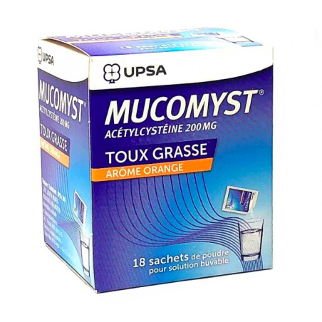 MUCOMYST 200MG PDR SBUV EN SACH B/18