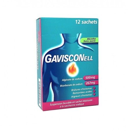 GAVISCONELL sans SUCRE 12SACH/10ML